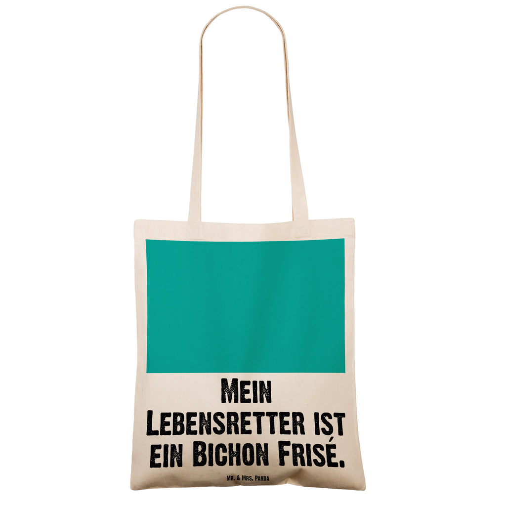 Tragetasche Bichon Frisé Lebensretter Beuteltasche, Beutel, Einkaufstasche, Jutebeutel, Stoffbeutel, Tasche, Shopper, Umhängetasche, Strandtasche, Schultertasche, Stofftasche, Tragetasche, Badetasche, Jutetasche, Einkaufstüte, Laptoptasche, Hund, Hunderasse, Rassehund, Hundebesitzer, Geschenk, Tierfreund, Schenken, Welpe, Bichon Frisé