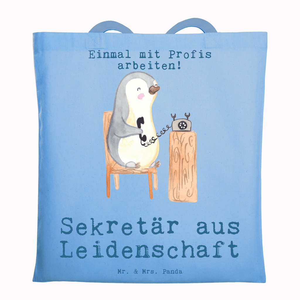 Tragetasche Sekretär aus Leidenschaft Beuteltasche, Beutel, Einkaufstasche, Jutebeutel, Stoffbeutel, Tasche, Shopper, Umhängetasche, Strandtasche, Schultertasche, Stofftasche, Tragetasche, Badetasche, Jutetasche, Einkaufstüte, Laptoptasche, Beruf, Ausbildung, Jubiläum, Abschied, Rente, Kollege, Kollegin, Geschenk, Schenken, Arbeitskollege, Mitarbeiter, Firma, Danke, Dankeschön