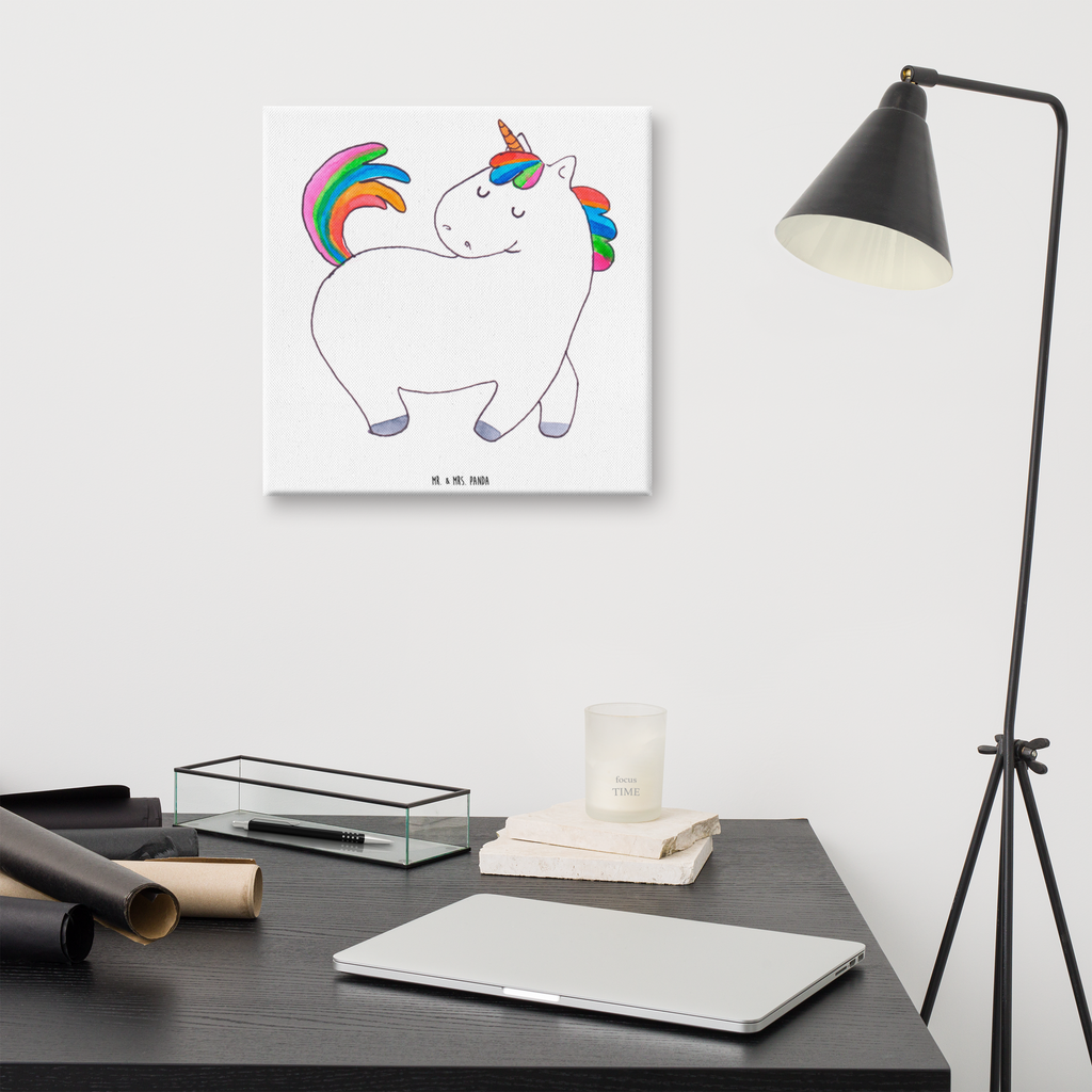 Leinwand Bild Einhorn stolzierend Leinwand, Bild, Kunstdruck, Wanddeko, Dekoration, Einhorn, Einhörner, Einhorn Deko, Pegasus, Unicorn, stolz, anders, bunt, Pferd, Reiter, Reiten, Freundin, Geschenk