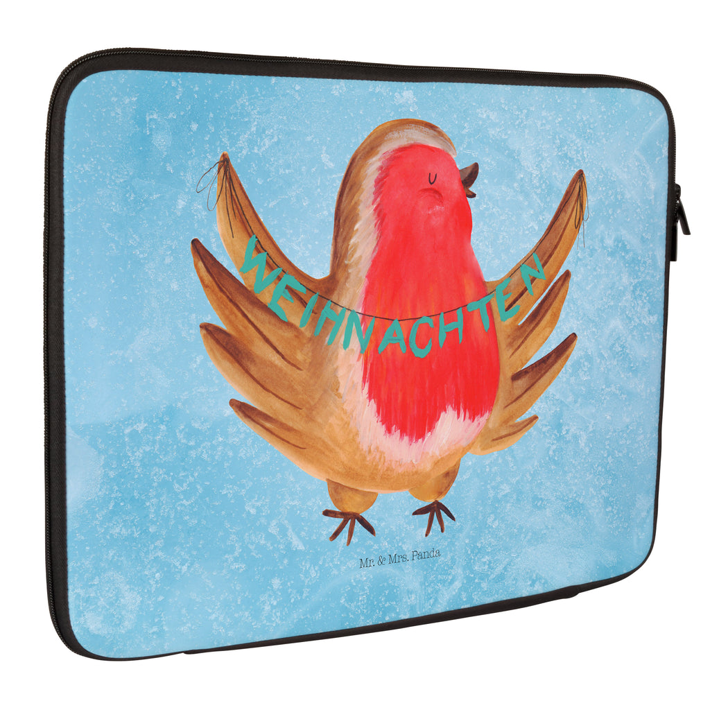 Notebook Tasche Rotkehlchen Weihnachten Notebook Tasche, Laptop, Computertasche, Tasche, Notebook-Tasche, Notebook-Reisehülle, Notebook Schutz, Winter, Weihnachten, Weihnachtsdeko, Nikolaus, Advent, Heiligabend, Wintermotiv, Frohe Weihnachten, Weihnachtsmotiv, Weihnachtsgruß, Vogel, xmas