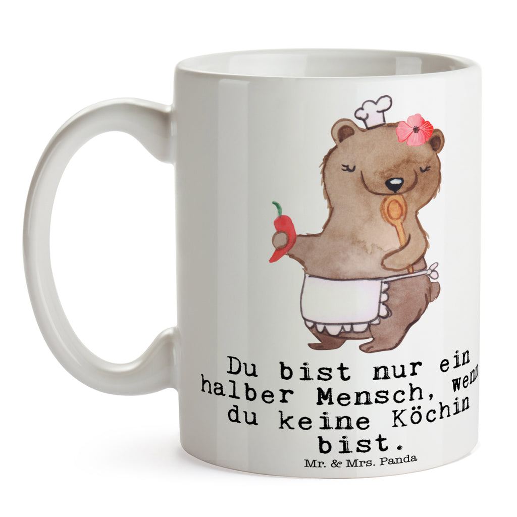 Tasse Köchin mit Herz Tasse, Kaffeetasse, Teetasse, Becher, Kaffeebecher, Teebecher, Keramiktasse, Porzellantasse, Büro Tasse, Geschenk Tasse, Tasse Sprüche, Tasse Motive, Beruf, Ausbildung, Jubiläum, Abschied, Rente, Kollege, Kollegin, Geschenk, Schenken, Arbeitskollege, Mitarbeiter, Firma, Danke, Dankeschön, Köchin, Chefköchin, Küchenchefin, Küchenmeisterin, Schiffsköchin, Sterneköchin, Fernsehköchin, Restaurant