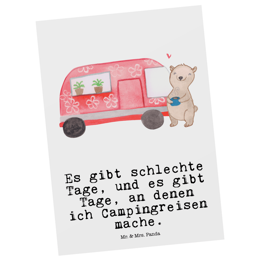 Postkarte Bär Camper Tage Postkarte, Karte, Geschenkkarte, Grußkarte, Einladung, Ansichtskarte, Geburtstagskarte, Einladungskarte, Dankeskarte, Ansichtskarten, Einladung Geburtstag, Einladungskarten Geburtstag, Geschenk, Sport, Sportart, Hobby, Schenken, Danke, Dankeschön, Auszeichnung, Gewinn, Sportler, Camper, Campen, Zelten, Campingplatz, Wohnmobil, Roadtrip, Urlaub