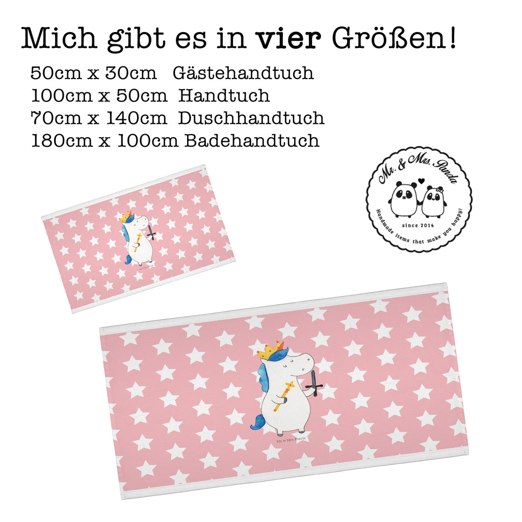 Handtuch Einhorn König mit Schwert Handtuch, Badehandtuch, Badezimmer, Handtücher, groß, Kinder, Baby, Einhorn, Einhörner, Einhorn Deko, Pegasus, Unicorn, König, Ritter, Mittelalter