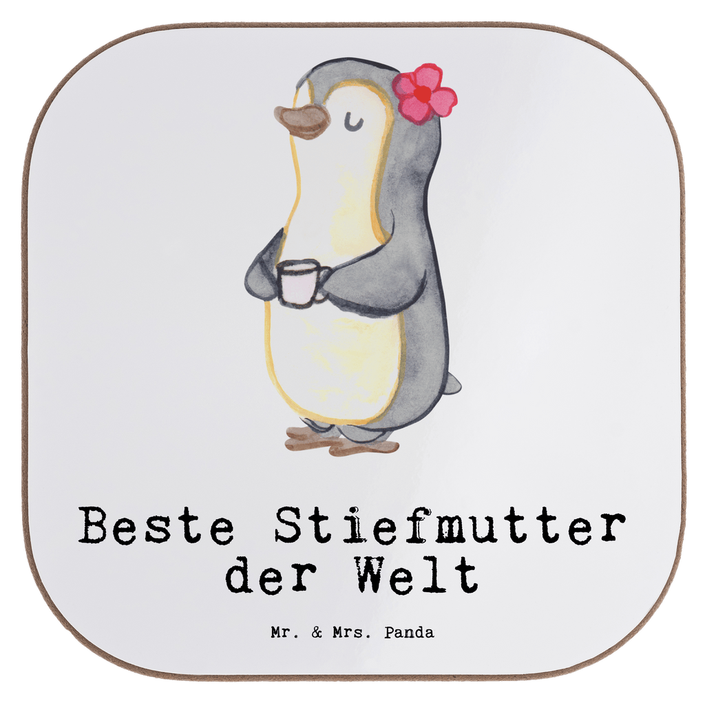 Quadratische Untersetzer Pinguin Beste Stiefmutter der Welt Untersetzer, Bierdeckel, Glasuntersetzer, Untersetzer Gläser, Getränkeuntersetzer, Untersetzer aus Holz, Untersetzer für Gläser, Korkuntersetzer, Untersetzer Holz, Holzuntersetzer, Tassen Untersetzer, Untersetzer Design, für, Dankeschön, Geschenk, Schenken, Geburtstag, Geburtstagsgeschenk, Geschenkidee, Danke, Bedanken, Mitbringsel, Freude machen, Geschenktipp, Stiefmutter, Stief Mutter, Stiefmama, Mami, Mutter, Muttertag, Mutti, Mama, Tochter, Sohn, Beste