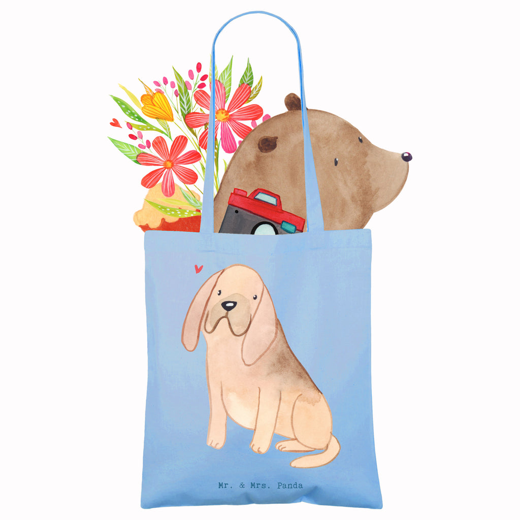 Tragetasche Bloodhound Moment Beuteltasche, Beutel, Einkaufstasche, Jutebeutel, Stoffbeutel, Tasche, Shopper, Umhängetasche, Strandtasche, Schultertasche, Stofftasche, Tragetasche, Badetasche, Jutetasche, Einkaufstüte, Laptoptasche, Hund, Hunderasse, Rassehund, Hundebesitzer, Geschenk, Tierfreund, Schenken, Welpe, Bluthund, Bloodhound, St. Hubertushund, Chien de Saint Hubert