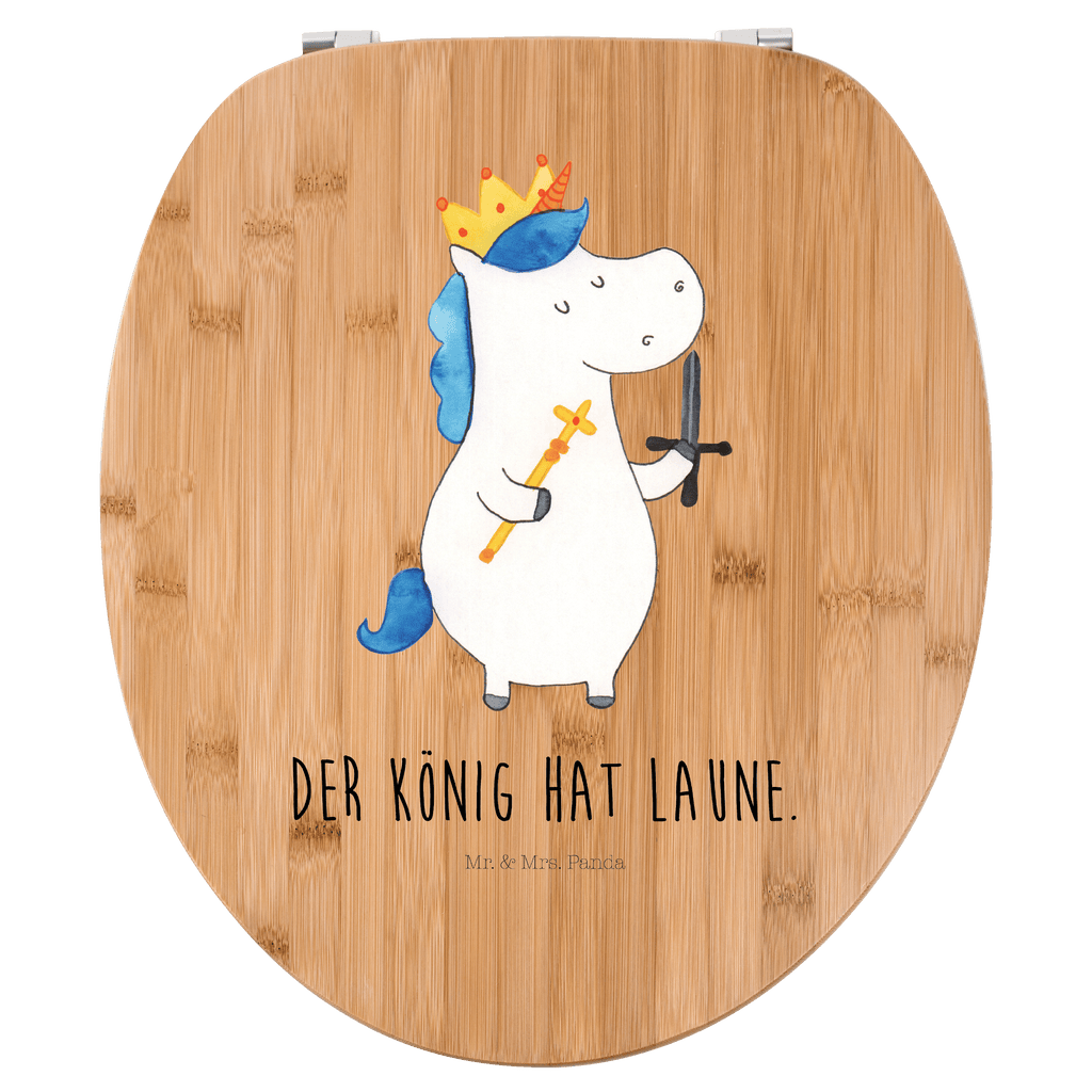 Motiv WC Sitz Einhorn König mit Schwert Klobrille, Klodeckel, Toilettendeckel, WC-Sitz, Toilette, Einhorn, Einhörner, Einhorn Deko, Pegasus, Unicorn, König, Ritter, Mittelalter