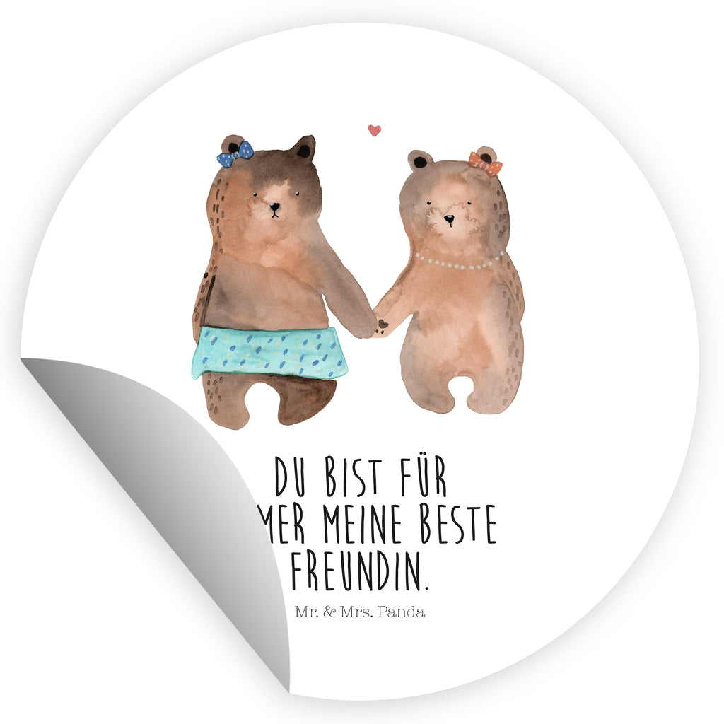 Rund Aufkleber Bär Freundin Sticker, Aufkleber, Etikett, Bär, Teddy, Teddybär, Bär Freundin Beste Freund Liebe Liebesbeweis Verliebt Kumpel Kumpeliene