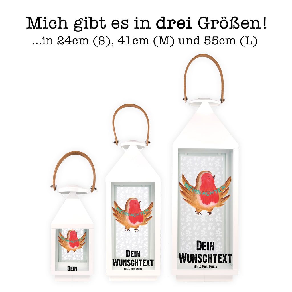 Personalisierte Deko Laterne Rotkehlchen Weihnachten Gartenlampe, Gartenleuchte, Gartendekoration, Gartenlicht, Laterne kleine Laternen, XXL Laternen, Laterne groß, Winter, Weihnachten, Weihnachtsdeko, Nikolaus, Advent, Heiligabend, Wintermotiv, Frohe Weihnachten, Weihnachtsmotiv, Weihnachtsgruß, Vogel, xmas