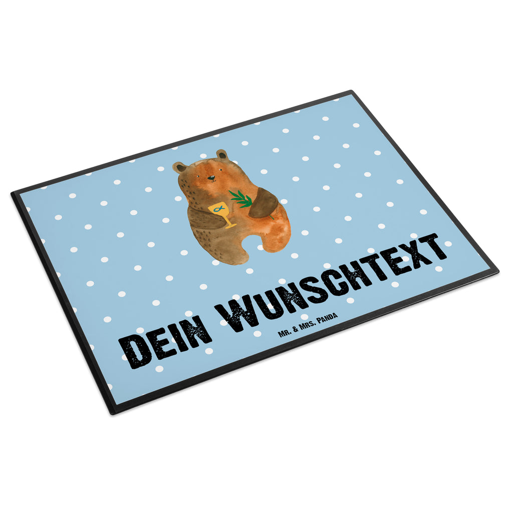 Personalisierte Schreibtischunterlage Konfirmation-Bär Personalisierte Schreibunterlage, Personalisierte Schreibtischauflage, Personalisierte Schreibtisch Unterlagen, Schreibunterlage mit Namen, Schreibtischauflage mit Namen, Schreibtisch Unterlagen mit Namen, Selbst gestalten, Namensaufdruck, Namenspersonalisierung, Bär, Teddy, Teddybär, Konfirmation, Kirche, evangelisch, Gottesdienst