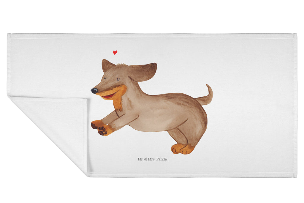 Handtuch Hund Dackel Handtuch, Badehandtuch, Badezimmer, Handtücher, groß, Kinder, Baby, Hund, Hundemotiv, Haustier, Hunderasse, Tierliebhaber, Hundebesitzer, Sprüche, Hunde, Dackel, Dachshund, happy dog