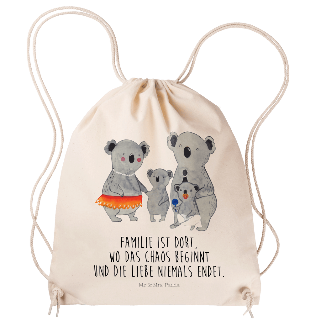 Sportbeutel Koala Familie Sportbeutel, Turnbeutel, Beutel, Sporttasche, Tasche, Stoffbeutel, Sportbeutel Kinder, Gymsack, Beutel Rucksack, Kleine Sporttasche, Sportzubehör, Turnbeutel Baumwolle, Familie, Vatertag, Muttertag, Bruder, Schwester, Mama, Papa, Oma, Opa, Koala, Koalas, Family, Kinder, Geschwister, Familienleben