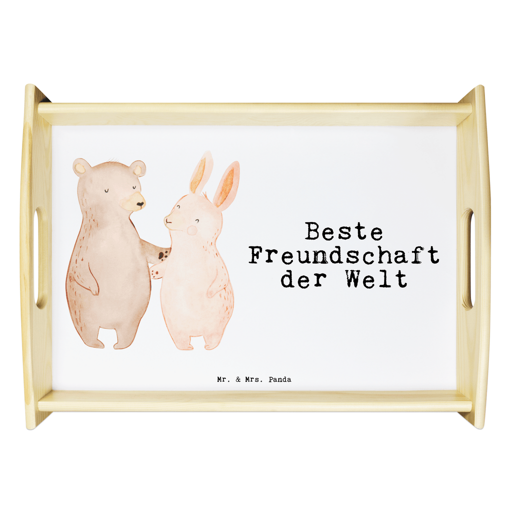 Serviertablett Hase Beste Freundschaft der Welt Serviertablett, Tablett, Holztablett, Küchentablett, Dekotablett, Frühstückstablett, für, Dankeschön, Geschenk, Schenken, Geburtstag, Geburtstagsgeschenk, Geschenkidee, Danke, Bedanken, Mitbringsel, Freude machen, Geschenktipp, Freundschaft, Freunde, Freunde fürs Leben, best friends, Freundin, Freund, Clique, Kumpel, bae, bff