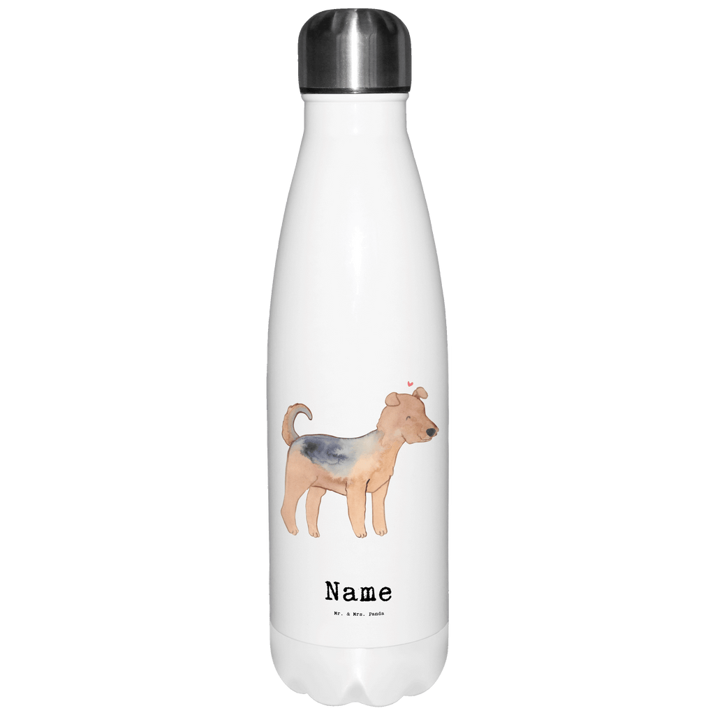 Personalisierte Thermosflasche Airedale Terrier Lebensretter Personalisierte Isolierflasche, Personalisierte Thermoflasche, Personalisierte Trinkflasche, Trinkflasche Mit Namen, Wunschname, Bedrucken, Namensflasche, Hund, Hunderasse, Rassehund, Hundebesitzer, Geschenk, Tierfreund, Schenken, Welpe