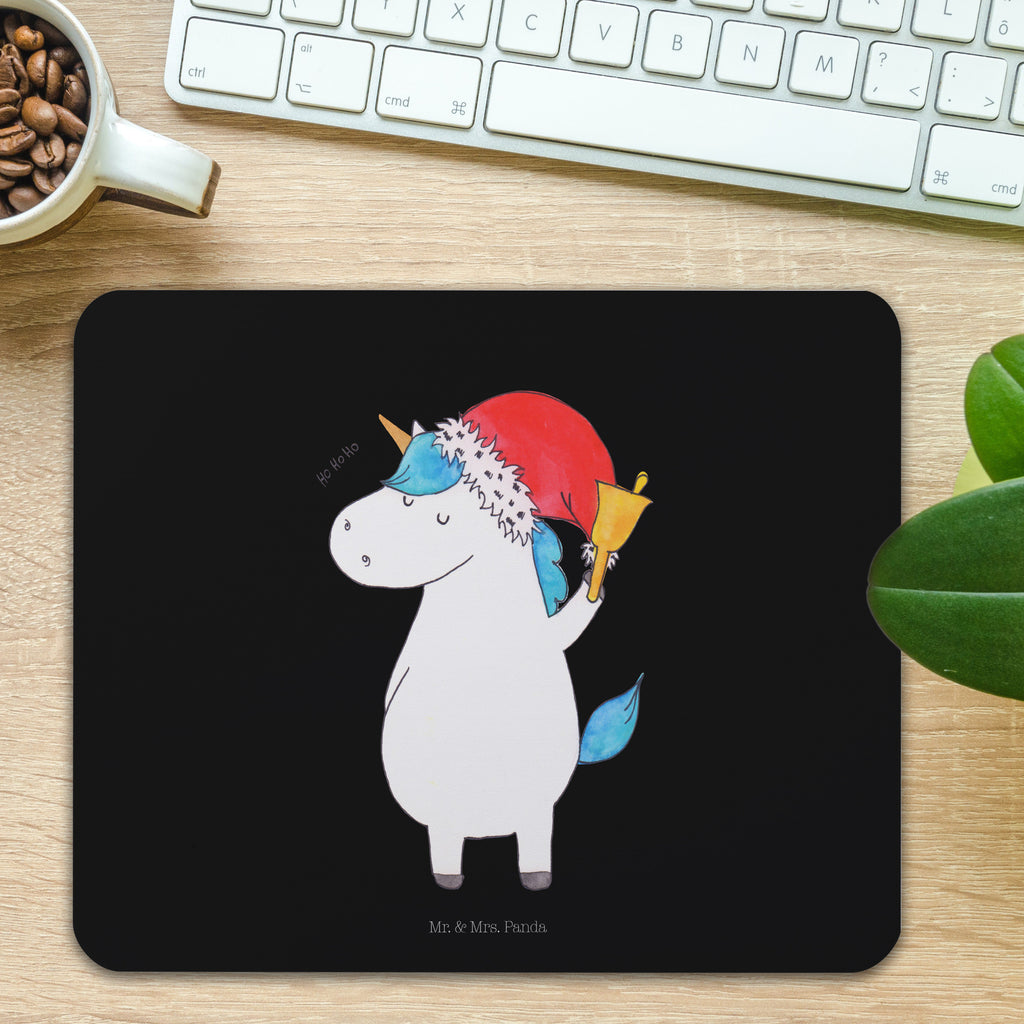 Mauspad Einhorn Weihnachtsmann Mousepad, Computer zubehör, Büroausstattung, PC Zubehör, Arbeitszimmer, Mauspad, Einzigartiges Mauspad, Designer Mauspad, Einhorn, Einhörner, Einhorn Deko, Pegasus, Unicorn, Gin, Schokolade, Schoki, Weihnachten, Weihnachtsmann, Nikolaus, Wunschzettel, Wunschliste, Feenstaub