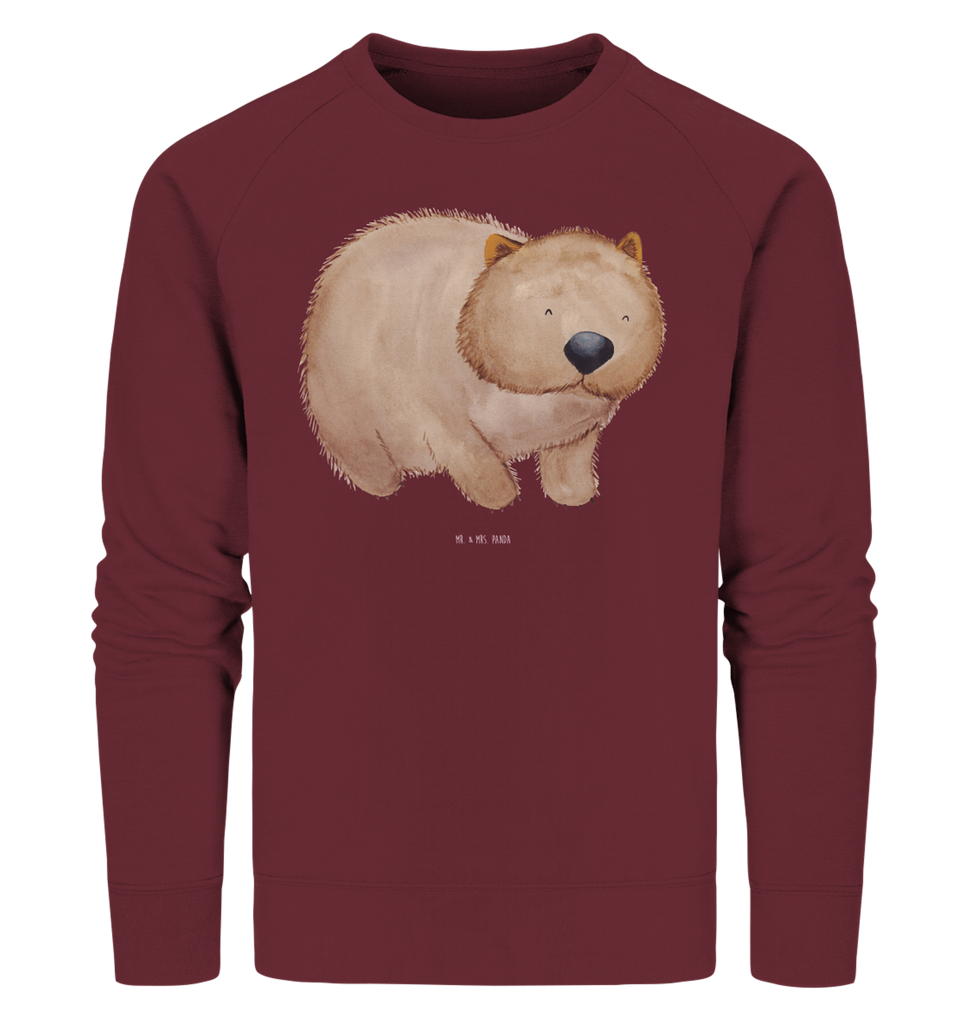 Organic Pullover Wombat Pullover, Pullover Männer, Pullover Frauen, Sweatshirt, Sweatshirt Männer, Sweatshirt Frauen, Unisex, Tiermotive, Gute Laune, lustige Sprüche, Tiere, Wombat, Das Leben ist schön, Motivation, Spruch, Australien