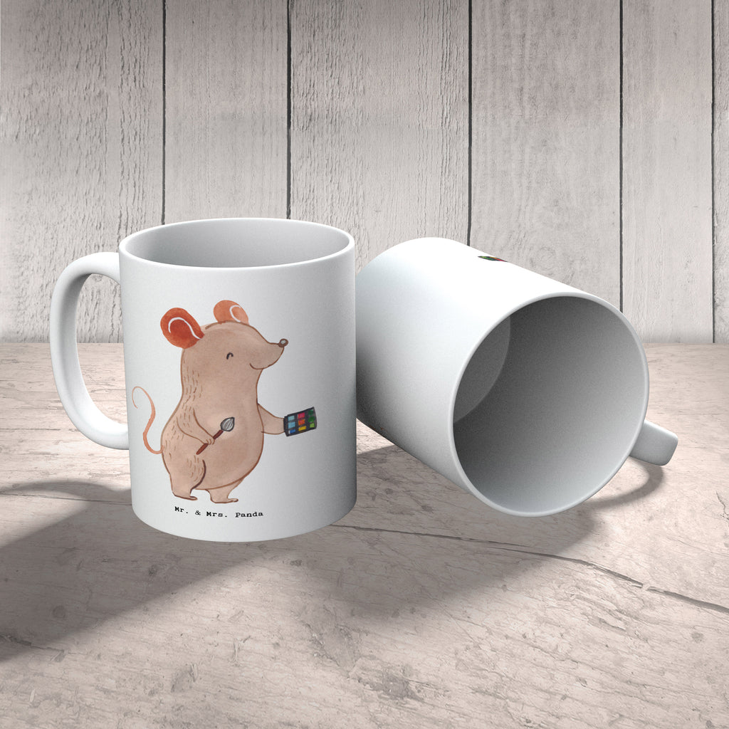 Tasse Visagist mit Herz Tasse, Kaffeetasse, Teetasse, Becher, Kaffeebecher, Teebecher, Keramiktasse, Porzellantasse, Büro Tasse, Geschenk Tasse, Tasse Sprüche, Tasse Motive, Kaffeetassen, Tasse bedrucken, Designer Tasse, Cappuccino Tassen, Schöne Teetassen, Beruf, Ausbildung, Jubiläum, Abschied, Rente, Kollege, Kollegin, Geschenk, Schenken, Arbeitskollege, Mitarbeiter, Firma, Danke, Dankeschön, Kosmetiker, Make Up Artist, Maskenbildner, Visagist, Beauty Salon, Kosmetikstudio, Eröffnung