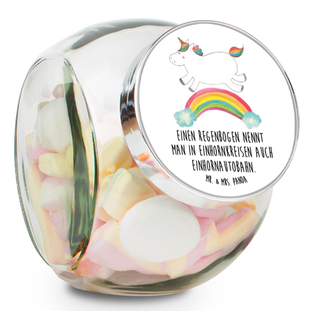 Bonbonglas Einhorn Regenbogen Vorratsdose, Vorratsbehälter, Süßigkeitenglas, Süßigkeitendose, Kaffeedose, Müslidose, Teedose, Keksbehälter, Keksedose, Glasdose, Glasbälter, Vorratsglas, Küchenbehälter, Aufbewahrungsdose, Aufbewahungsglas, Gewürzdose, Küchenorganizer, Snackdose, Einhorn, Einhörner, Einhorn Deko, Pegasus, Unicorn, Regenbogen, Glitzer, Einhornpower, Erwachsenwerden, Einhornautobahn