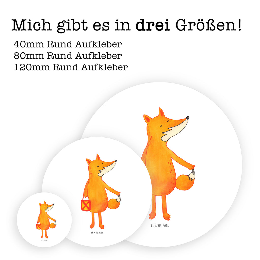 Rund Aufkleber Fuchs Laterne Sticker, Aufkleber, Etikett, Kinder, rund, Fuchs, Füchse, Spruch trösten, Liebeskummer Spruch, Laterne, Sankt Martin, Laternenumzug, Aufmuntern, Cäsar Otto Hugo Flaischlen