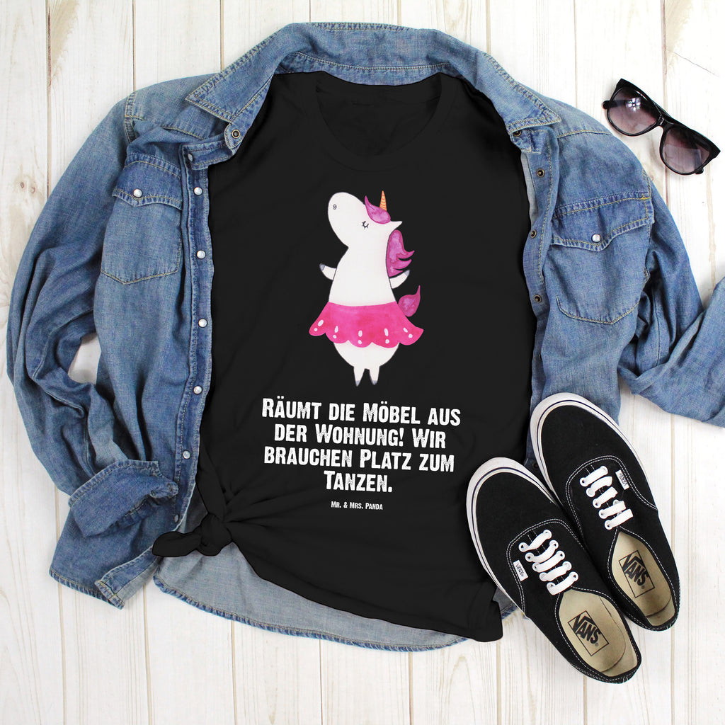 T-Shirt Standard Einhorn Ballerina T-Shirt, Shirt, Tshirt, Lustiges T-Shirt, T-Shirt mit Spruch, Party, Junggesellenabschied, Jubiläum, Geburstag, Herrn, Damen, Männer, Frauen, Schlafshirt, Nachthemd, Sprüche, Einhorn, Einhörner, Einhorn Deko, Pegasus, Unicorn, Tanzen, Ballerina, Wohnung, Spaß, Feiern, Geburtstag, Tänzerin, Lebenslust, Lebensfreude