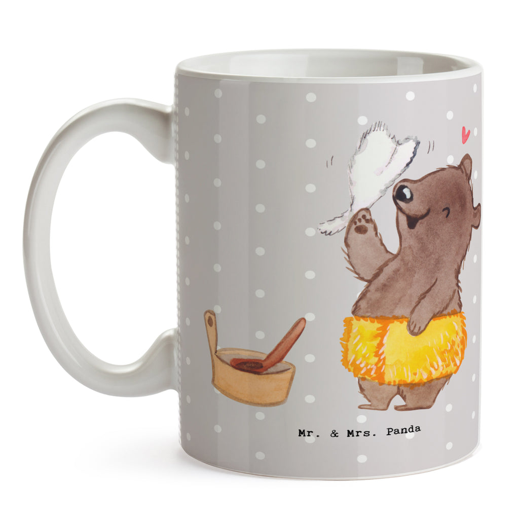 Tasse Saunameister mit Herz Tasse, Kaffeetasse, Teetasse, Becher, Kaffeebecher, Teebecher, Keramiktasse, Porzellantasse, Büro Tasse, Geschenk Tasse, Tasse Sprüche, Tasse Motive, Kaffeetassen, Tasse bedrucken, Designer Tasse, Cappuccino Tassen, Schöne Teetassen, Beruf, Ausbildung, Jubiläum, Abschied, Rente, Kollege, Kollegin, Geschenk, Schenken, Arbeitskollege, Mitarbeiter, Firma, Danke, Dankeschön