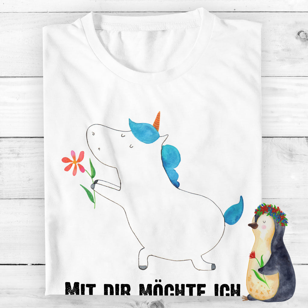 T-Shirt Standard Einhorn Blume T-Shirt, Shirt, Tshirt, Lustiges T-Shirt, T-Shirt mit Spruch, Party, Junggesellenabschied, Jubiläum, Geburstag, Herrn, Damen, Männer, Frauen, Schlafshirt, Nachthemd, Sprüche, Einhorn, Einhörner, Einhorn Deko, Pegasus, Unicorn, Liebe, Liebesbeweis, Antrag, Heiratsantrag, Verlobung, Ehepaar, Pärchen, Partner, Freund, Freundin, Ehe, heiraten