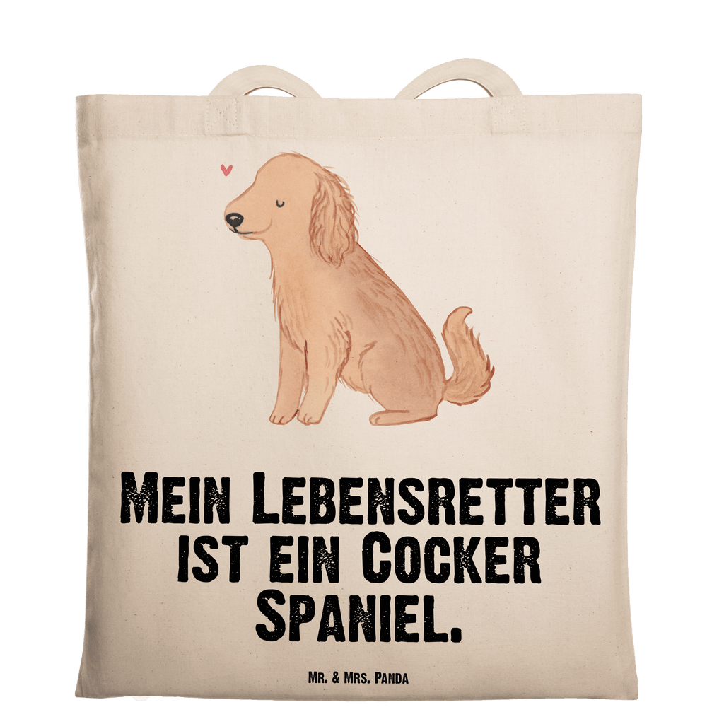 Tragetasche Cocker Spaniel Lebensretter Beuteltasche, Beutel, Einkaufstasche, Jutebeutel, Stoffbeutel, Tasche, Shopper, Umhängetasche, Strandtasche, Schultertasche, Stofftasche, Tragetasche, Badetasche, Jutetasche, Einkaufstüte, Laptoptasche, Hund, Hunderasse, Rassehund, Hundebesitzer, Geschenk, Tierfreund, Schenken, Welpe, Englische Cockerspaniel, Cocker Spaniel