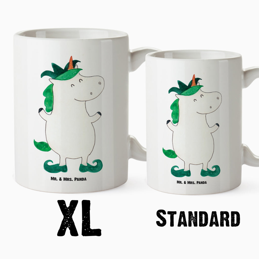 XL Tasse Einhorn Joker XL Tasse, Große Tasse, Grosse Kaffeetasse, XL Becher, XL Teetasse, spülmaschinenfest, Jumbo Tasse, Groß, Einhorn, Einhörner, Einhorn Deko, Pegasus, Unicorn, Hofnarr, Kasper, Gaukler, Mittelalter