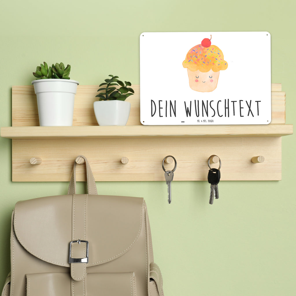 Personalisiertes Blechschild Cupcake Blechschild, Metallschild, Geschenk Schild, Schild, Magnet-Metall-Schild, Deko Schild, Wandschild, Wand-Dekoration, Türschild, Tiermotive, Gute Laune, lustige Sprüche, Tiere, Cupcakes, Muffin, Wunder, Küche Deko, Küche Spruch, Backen Geschenk, Geschenk Koch, Motivation Sprüche