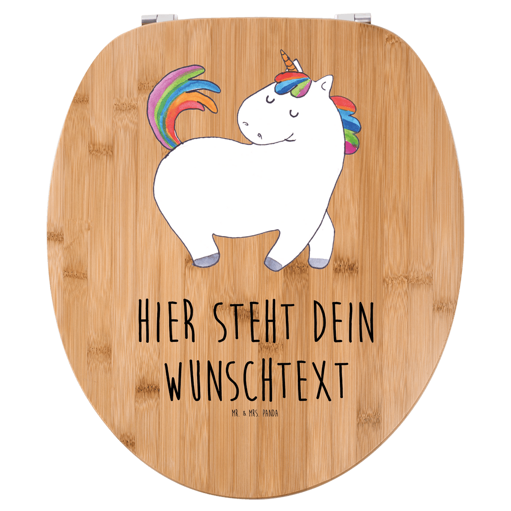 Personalisierter WC Sitz Motiv Einhorn stolzierend Personalisierte Klobrille, Personalisierter Klodeckel, Personalisierter Toilettendeckel, Personalisierter WC-Sitz, Toilettendeckel mit Namen, WC Sitz mit Namen, Einhorn, Einhörner, Einhorn Deko, Pegasus, Unicorn, stolz, anders, bunt, Pferd, Reiter, Reiten, Freundin, Geschenk