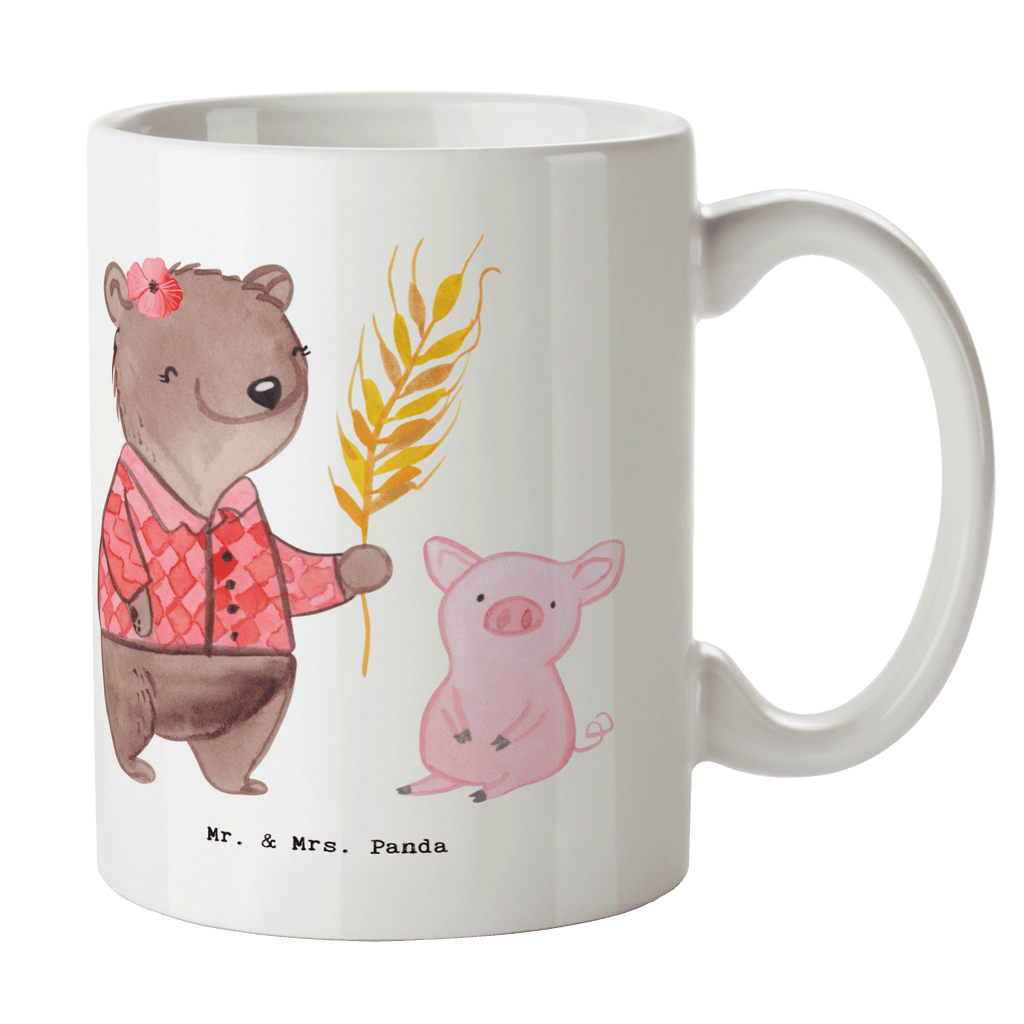 Tasse Bäuerin mit Herz Tasse, Kaffeetasse, Teetasse, Becher, Kaffeebecher, Teebecher, Keramiktasse, Porzellantasse, Büro Tasse, Geschenk Tasse, Tasse Sprüche, Tasse Motive, Kaffeetassen, Tasse bedrucken, Designer Tasse, Cappuccino Tassen, Schöne Teetassen, Beruf, Ausbildung, Jubiläum, Abschied, Rente, Kollege, Kollegin, Geschenk, Schenken, Arbeitskollege, Mitarbeiter, Firma, Danke, Dankeschön, Landwirtin, Bäuerin, Tierwirtin, Agronomin, Farmerin, Bauernhof