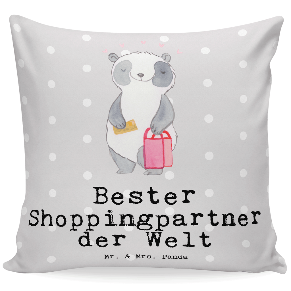 40x40 Kissen Panda Bester Shoppingpartner der Welt Kissenhülle, Kopfkissen, Sofakissen, Dekokissen, Motivkissen, sofakissen, sitzkissen, Kissen, Kissenbezüge, Kissenbezug 40x40, Kissen 40x40, Kissenhülle 40x40, Zierkissen, Couchkissen, Dekokissen Sofa, Sofakissen 40x40, Dekokissen 40x40, Kopfkissen 40x40, Kissen 40x40 Waschbar, für, Dankeschön, Geschenk, Schenken, Geburtstag, Geburtstagsgeschenk, Geschenkidee, Danke, Bedanken, Mitbringsel, Freude machen, Geschenktipp, Shoppingpartner, Shoppen, Begleitung, Partner, Freundin, Freund, bff, Shopping, Einkaufen, Shopping-Queen, Queen, Bester