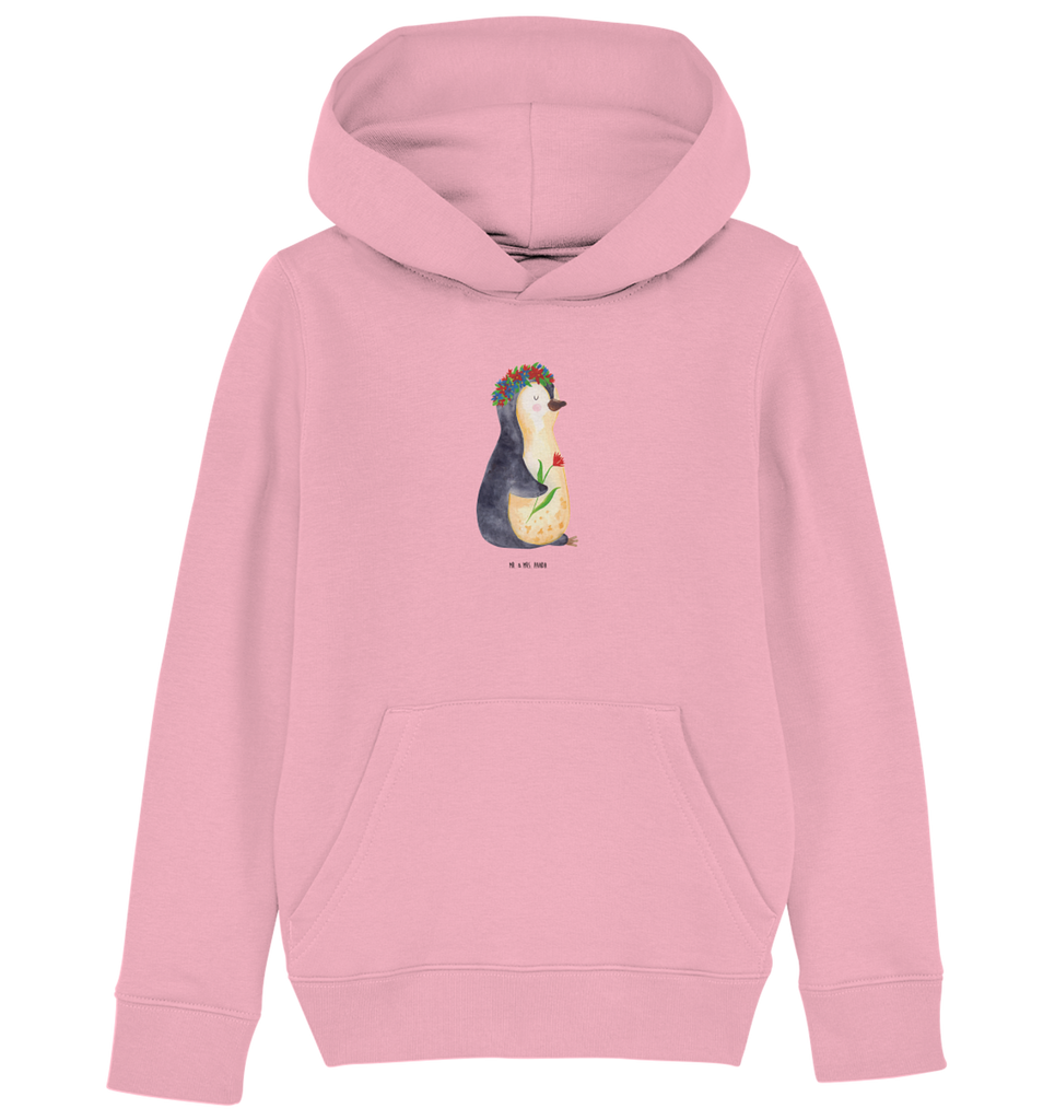 Organic Kinder Hoodie Pinguin Blumenkranz Kinder Hoodie, Kapuzenpullover, Kinder Oberteil, Mädchen Hoodie, Jungen Hoodie, Mädchen Kapuzenpullover, Jungen Kapuzenpullover, Mädchen Kleidung, Jungen Kleidung, Mädchen Oberteil, Jungen Oberteil, Pinguin, Pinguine, Blumenkranz, Universum, Leben, Wünsche, Ziele, Lebensziele, Motivation, Lebenslust, Liebeskummer, Geschenkidee