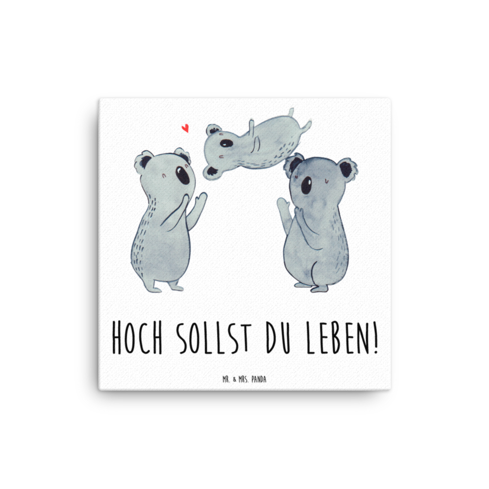 Leinwand Bild Koala Feiern Sich Leinwand, Bild, Kunstdruck, Wanddeko, Dekoration, Geburtstag, Geburtstagsgeschenk, Geschenk, Koala, Familie, Kind, Eltern, Herz, Liebe