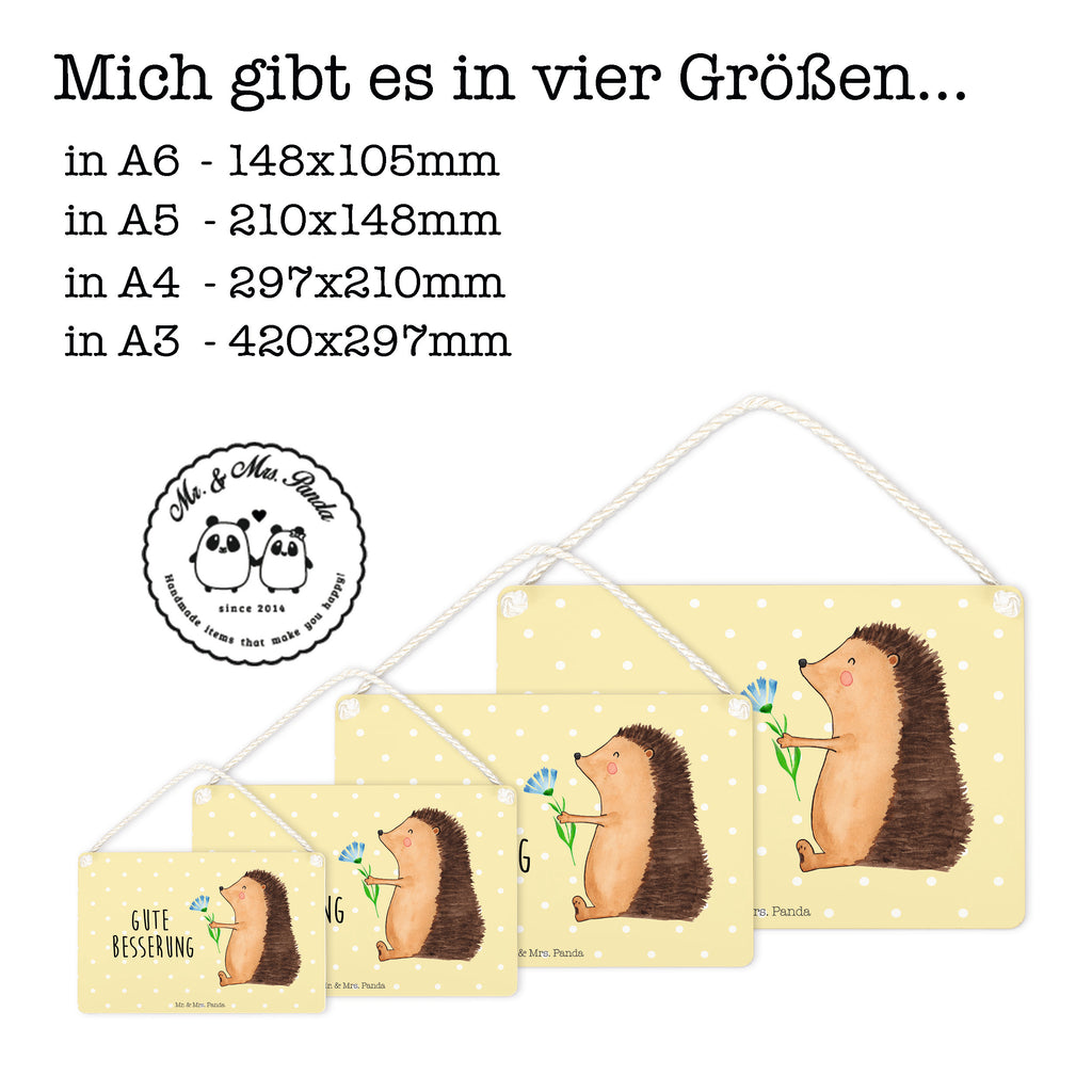 Deko Schild Igel mit Blume Dekoschild, Deko Schild, Schild, Tür Schild, Türschild, Holzschild, Wandschild, Wanddeko, Tiermotive, Gute Laune, lustige Sprüche, Tiere, Igel, Gute Besserung, Genesungswünsche, Krankheit, Krankenhaus, krank, Besuch