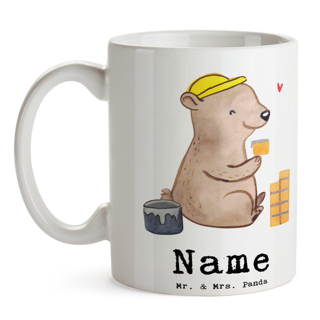 Personalisierte Tasse Maurer mit Herz Personalisierte Tasse, Namenstasse, Wunschname, Personalisiert, Tasse, Namen, Drucken, Tasse mit Namen, Beruf, Ausbildung, Jubiläum, Abschied, Rente, Kollege, Kollegin, Geschenk, Schenken, Arbeitskollege, Mitarbeiter, Firma, Danke, Dankeschön, Maurer, Maurermeister, Gesellenprüfung, Handwerker, Maurerbetrieb