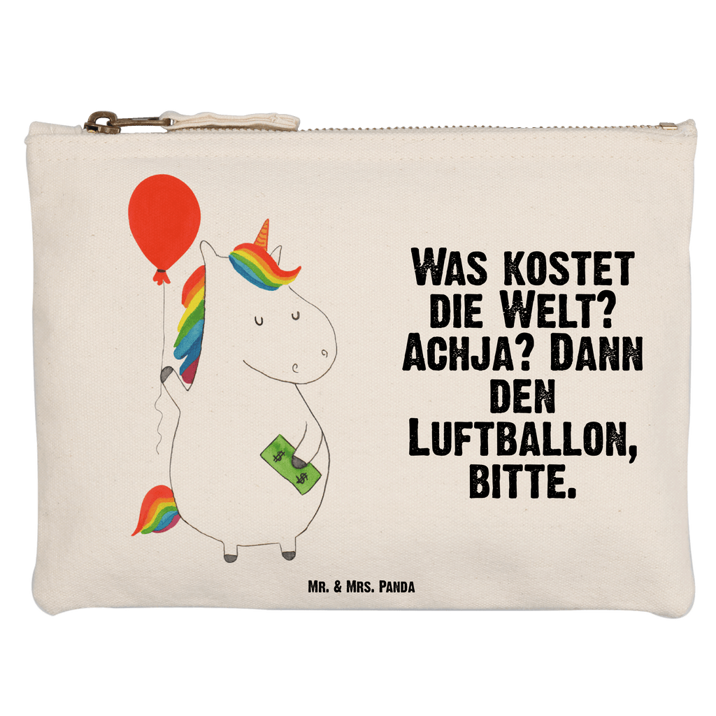 Schminktasche Einhorn Luftballon Schminktasche, Kosmetiktasche, Kosmetikbeutel, Stiftemäppchen, Etui, Federmappe, Makeup, XXL, Schminketui, Kosmetiketui, Schlamperetui, Einhorn, Einhörner, Einhorn Deko, Pegasus, Unicorn, Luftballon, Geld, Lebenslust, Freude, Geschenk, Freundin