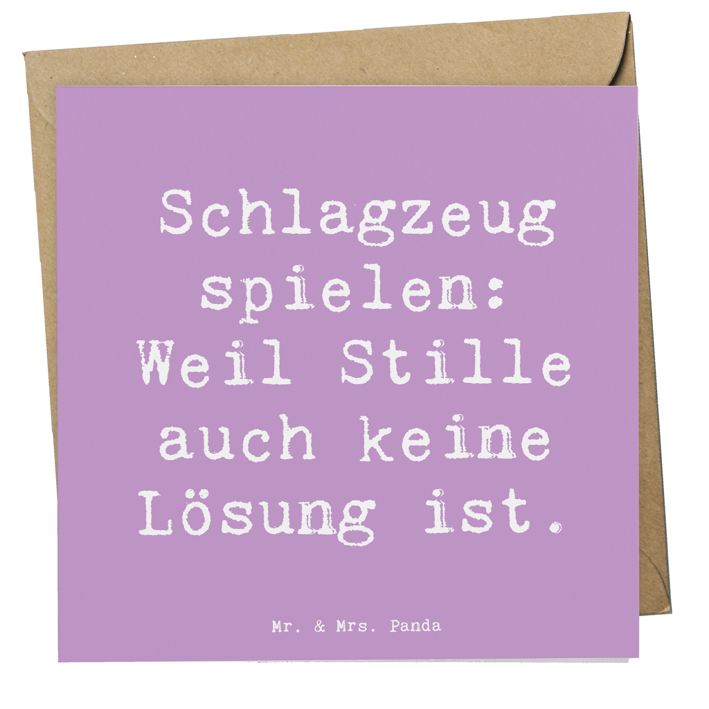 Deluxe Karte Spruch Schlagzeug Magie Karte, Grußkarte, Klappkarte, Einladungskarte, Glückwunschkarte, Hochzeitskarte, Geburtstagskarte, Hochwertige Grußkarte, Hochwertige Klappkarte, Instrumente, Geschenke Musiker, Musikliebhaber