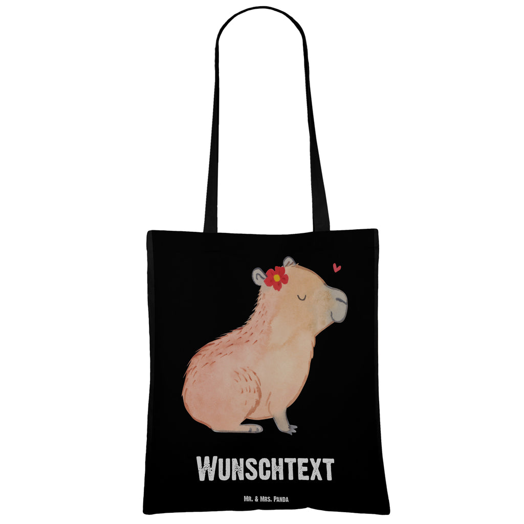 Personalisierte Tragetasche Capybara Blume Personalisierte Beuteltasche, Personalisierter Beutel, Personalisierte Einkaufstasche, Personalisierter Jutebeutel, Personalisierter Stoffbeutel, Tragetasche mit Namen, Einkaufstasche mit Namen, Stoffbeutel mit Namen, Personalisierte Tasche, Personalisierte Jutetasche, Personalisierte Kindergartentasche, Tiermotive, Gute Laune, lustige Sprüche, Tiere, Capybara