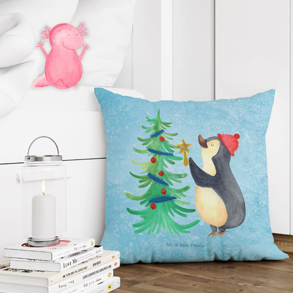 40x40 Kissen Pinguin Weihnachtsbaum Kissenhülle, Kopfkissen, Sofakissen, Dekokissen, Motivkissen, sofakissen, sitzkissen, Kissen, Kissenbezüge, Kissenbezug 40x40, Kissen 40x40, Kissenhülle 40x40, Zierkissen, Couchkissen, Dekokissen Sofa, Sofakissen 40x40, Dekokissen 40x40, Kopfkissen 40x40, Kissen 40x40 Waschbar, Winter, Weihnachten, Weihnachtsdeko, Nikolaus, Advent, Heiligabend, Wintermotiv, Pinguin