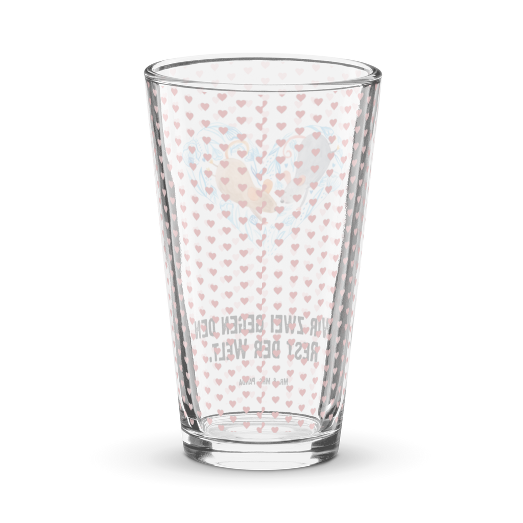 Premium Trinkglas Mäuse Herz Trinkglas, Glas, Pint Glas, Bierglas, Cocktail Glas, Wasserglas, Liebe, Partner, Freund, Freundin, Ehemann, Ehefrau, Heiraten, Verlobung, Heiratsantrag, Liebesgeschenk, Jahrestag, Hocheitstag, Maus, Mäuse, Liebesbotschaft, Liebesbeweis, Hochzeit, Lieblingsmensch, Gemeinsamkeit, Love, Geschenk für zwei