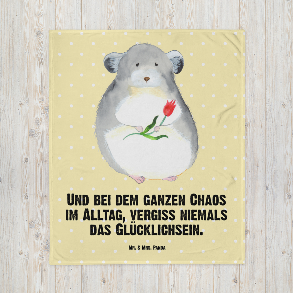 Kuscheldecke Chinchilla Blume Decke, Wohndecke, Tagesdecke, Wolldecke, Sofadecke, Tiermotive, Gute Laune, lustige Sprüche, Tiere, Chinchilla, Chinchillas, Liebeskummer, Kummer, Depressionen, traurig sein, Chaos, Glücklichsein, Büro, Büroalltag