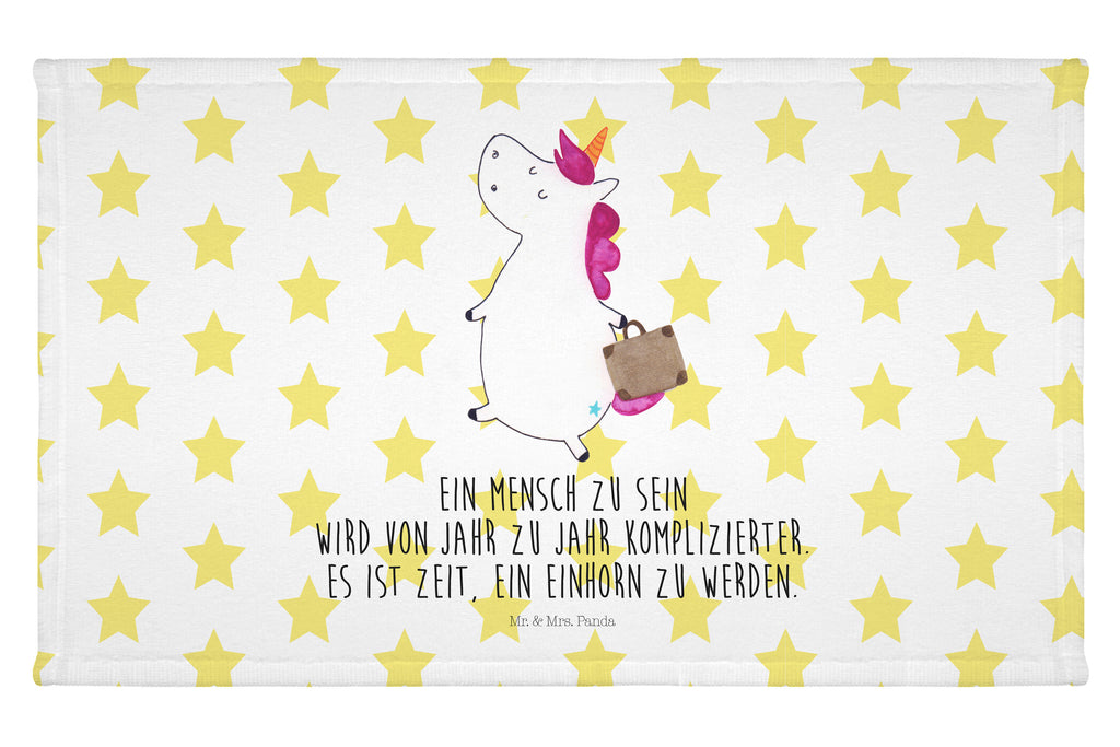 Handtuch Einhorn Koffer Handtuch, Badehandtuch, Badezimmer, Handtücher, groß, Kinder, Baby, Einhorn, Einhörner, Einhorn Deko, Pegasus, Unicorn, unicorn, Koffer, Verreisen, Reise, Gepäck, Abenteuer, Erwachsen, Kind, albern, Spaß, lustig, witzig