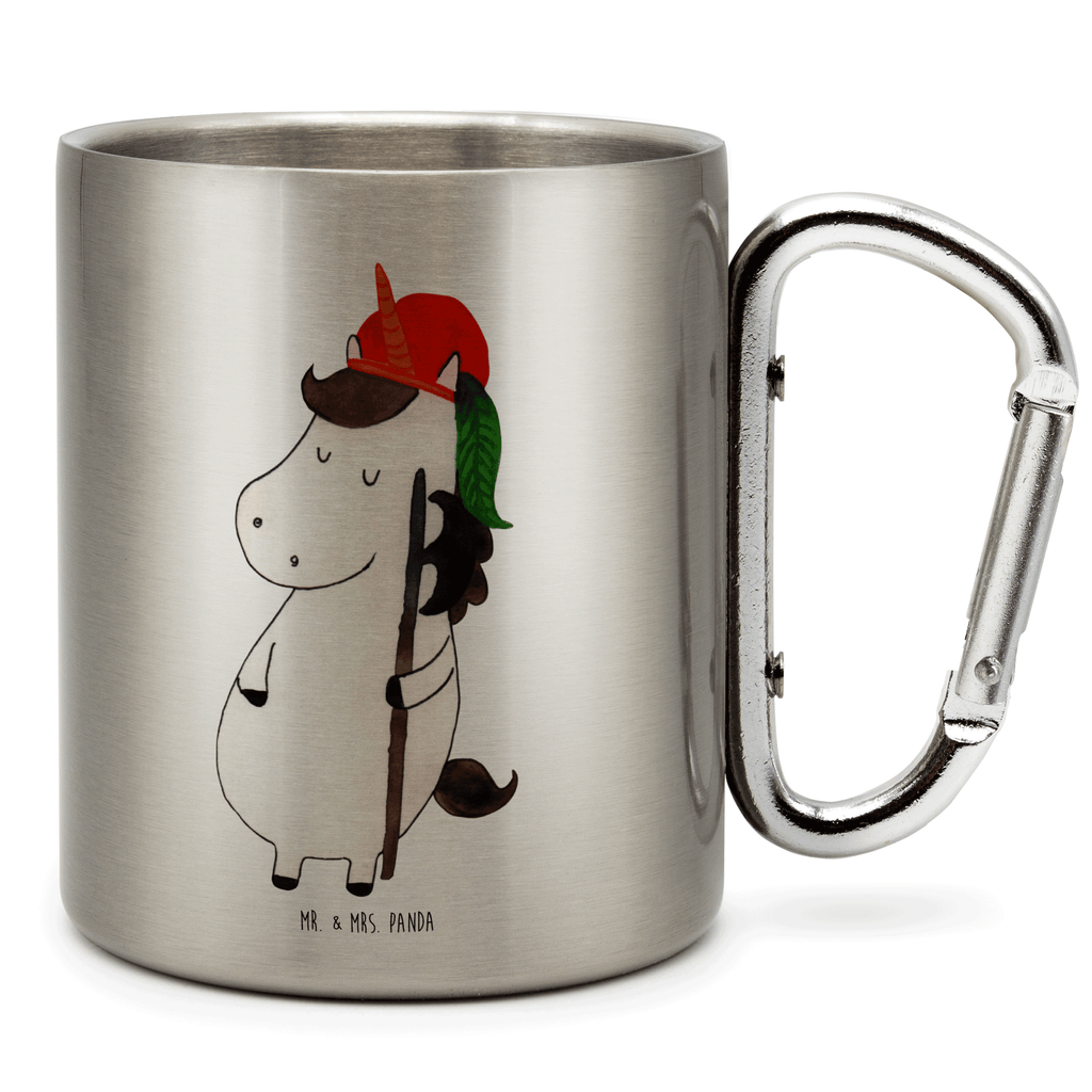 Edelstahlbecher Einhorn Bube Edelstahltasse, Karabiner, Edelstahlbecher, Outdoor, Camping, Tasse, Becher, Einhorn, Einhörner, Einhorn Deko, Pegasus, Unicorn, Bube, Mittelalter