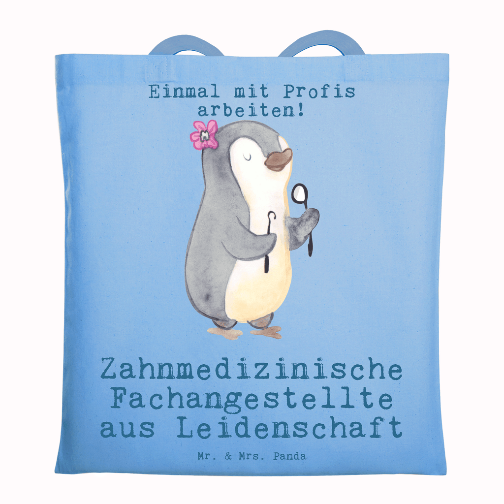 Tragetasche Zahnmedizinische Fachangestellte aus Leidenschaft Beuteltasche, Beutel, Einkaufstasche, Jutebeutel, Stoffbeutel, Tasche, Shopper, Umhängetasche, Strandtasche, Schultertasche, Stofftasche, Tragetasche, Badetasche, Jutetasche, Einkaufstüte, Laptoptasche, Beruf, Ausbildung, Jubiläum, Abschied, Rente, Kollege, Kollegin, Geschenk, Schenken, Arbeitskollege, Mitarbeiter, Firma, Danke, Dankeschön