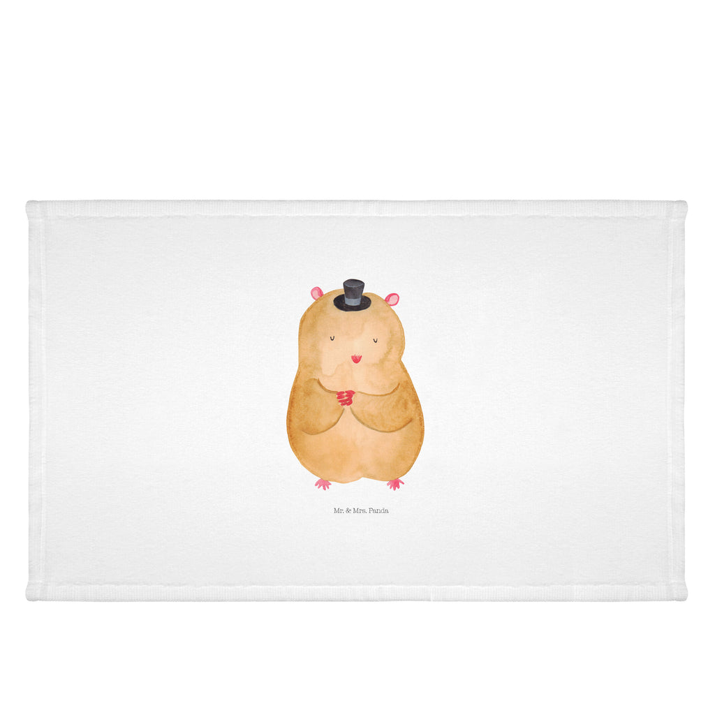 Handtuch Hamster Hut Handtuch, Badehandtuch, Badezimmer, Handtücher, groß, Kinder, Baby, Tiermotive, Gute Laune, lustige Sprüche, Tiere, Hamster, Hut, Magier, Zylinder, Zwerghamster, Zauberer