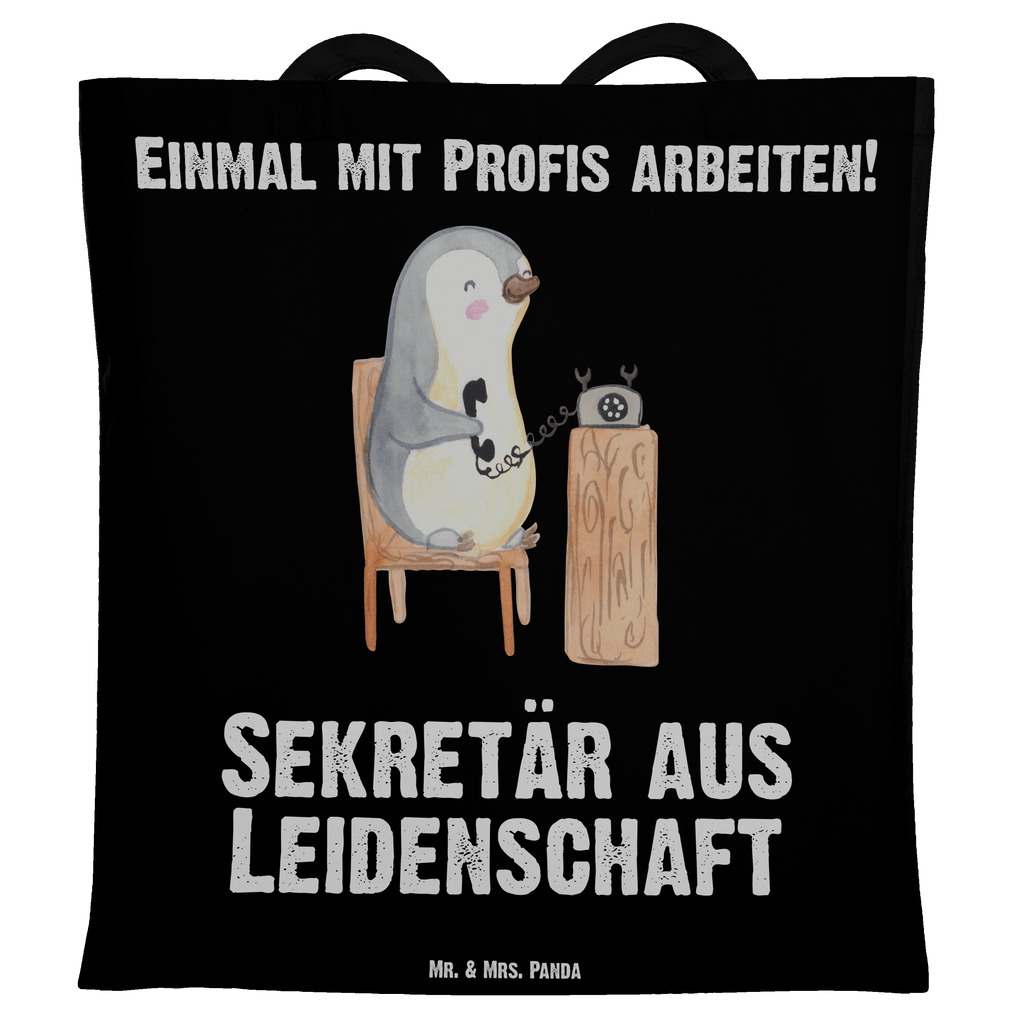 Tragetasche Sekretär aus Leidenschaft Beuteltasche, Beutel, Einkaufstasche, Jutebeutel, Stoffbeutel, Tasche, Shopper, Umhängetasche, Strandtasche, Schultertasche, Stofftasche, Tragetasche, Badetasche, Jutetasche, Einkaufstüte, Laptoptasche, Beruf, Ausbildung, Jubiläum, Abschied, Rente, Kollege, Kollegin, Geschenk, Schenken, Arbeitskollege, Mitarbeiter, Firma, Danke, Dankeschön