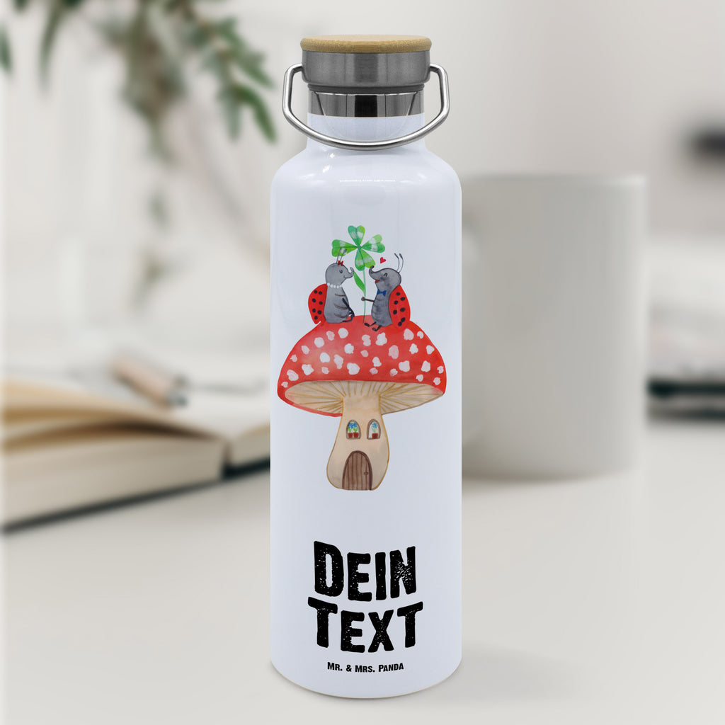 Personalisierte Trinkflasche Marienkäfer Paar Fliegenpilz Personalisierte Trinkflasche, Trinkflasche mit Namen, Trinkflasche bedrucken, Flasche personalisiert, Trinkflasch mit Aufdruck, Trinkflasche Werbegeschenk, Namensaufdruck Trinkflasche, Sportflasche personalisiert, Trinkflasche Sport, Tiermotive, Gute Laune, lustige Sprüche, Tiere, Haus, Wohnung, zuhause, Fliegenpilz, Marienkäfer, Fleigenpilzhaus