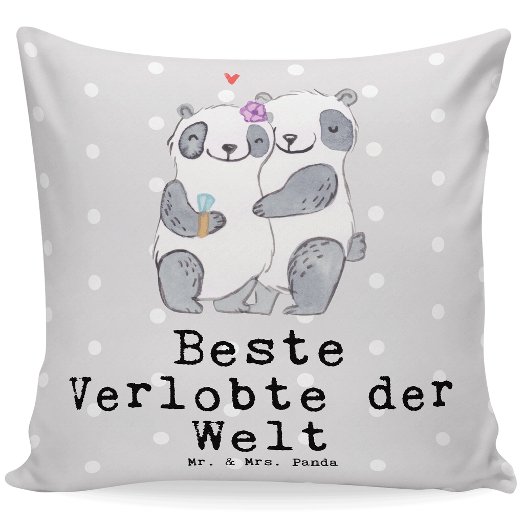 40x40 Kissen Panda Beste Verlobte der Welt Kissenhülle, Kopfkissen, Sofakissen, Dekokissen, Motivkissen, sofakissen, sitzkissen, Kissen, Kissenbezüge, Kissenbezug 40x40, Kissen 40x40, Kissenhülle 40x40, Zierkissen, Couchkissen, Dekokissen Sofa, Sofakissen 40x40, Dekokissen 40x40, Kopfkissen 40x40, Kissen 40x40 Waschbar, für, Dankeschön, Geschenk, Schenken, Geburtstag, Geburtstagsgeschenk, Geschenkidee, Danke, Bedanken, Mitbringsel, Freude machen, Geschenktipp, Verlobte, Verloben, Verlobung, Traumfrau, Frau, Freundin, Ehefrau, Zukünftige, Hochzeit, Ehe