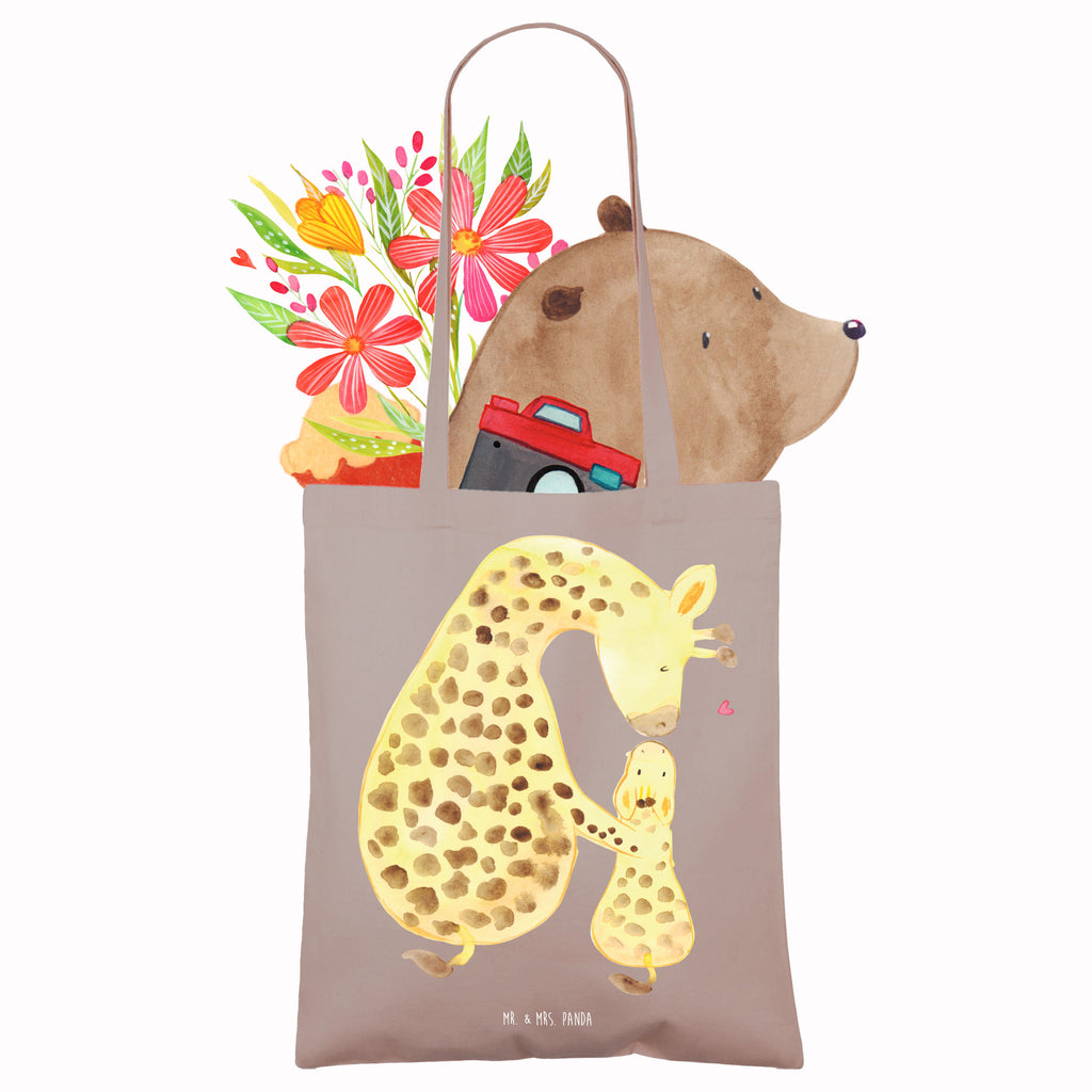 Tragetasche Giraffe mit Kind Beuteltasche, Beutel, Einkaufstasche, Jutebeutel, Stoffbeutel, Tasche, Shopper, Umhängetasche, Strandtasche, Schultertasche, Stofftasche, Tragetasche, Badetasche, Jutetasche, Einkaufstüte, Laptoptasche, Afrika, Wildtiere, Giraffe, Kind, Mutter, Mama, Tochter, Sohn, Lieblingsmensch