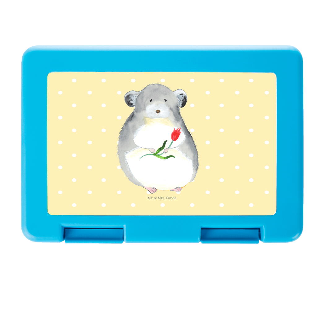 Brotdose Chinchilla mit Blume Brotbox, Snackbox, Lunch box, Butterbrotdose, Brotzeitbox, Tiermotive, Gute Laune, lustige Sprüche, Tiere, Chinchilla, Chinchillas, Liebeskummer, Kummer, Depressionen, traurig sein, Chaos, Glücklichsein, Büro, Büroalltag